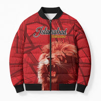 Custom Islamabad Cricket Bomber Puffer Jacket United We Win - Wonder Print Shop