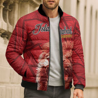 Custom Islamabad Cricket Bomber Puffer Jacket United We Win - Wonder Print Shop