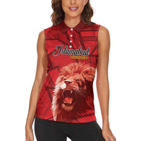 Custom Islamabad Cricket Women Sleeveless Polo Shirt United We Win - Wonder Print Shop