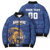 Custom Karachi Cricket Kings Bomber Puffer Jacket Yeh Hai Karachi - Wonder Print Shop