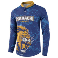 Custom Karachi Cricket Kings Button Sweatshirt Yeh Hai Karachi - Wonder Print Shop