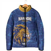 Custom Karachi Cricket Kings Padded Jacket Yeh Hai Karachi - Wonder Print Shop
