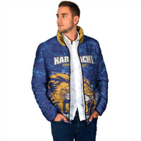 Custom Karachi Cricket Kings Padded Jacket Yeh Hai Karachi - Wonder Print Shop