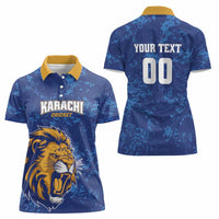 Custom Karachi Cricket Kings Women Polo Shirt Yeh Hai Karachi - Wonder Print Shop