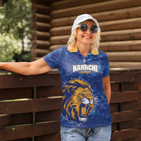 Custom Karachi Cricket Kings Women Polo Shirt Yeh Hai Karachi - Wonder Print Shop
