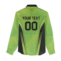 Custom Lahore Cricket Qalandars Women Casual Shirt Dama Dam Mast Qalandar - Wonder Print Shop