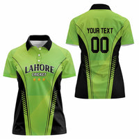 Custom Lahore Cricket Qalandars Women Polo Shirt Dama Dam Mast Qalandar - Wonder Print Shop