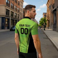 Custom Lahore Cricket Qalandars Zipper Polo Shirt Dama Dam Mast Qalandar LT01
