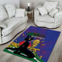 Haiti World Football 2026 Area Rug Go Les Grenadiers - Wonder Print Shop