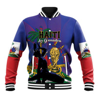 Custom Haiti World Football 2026 Baseball Jacket Go Les Grenadiers - Wonder Print Shop