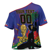 Custom Haiti World Football 2026 Cross Shoulder Shirt Go Les Grenadiers - Wonder Print Shop