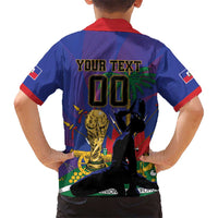 Custom Haiti World Football 2026 Family Matching Mermaid Dress and Hawaiian Shirt Go Les Grenadiers - Wonder Print Shop