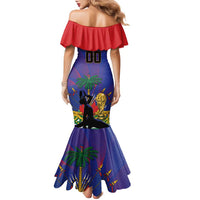 Custom Haiti World Football 2026 Family Matching Mermaid Dress and Hawaiian Shirt Go Les Grenadiers - Wonder Print Shop