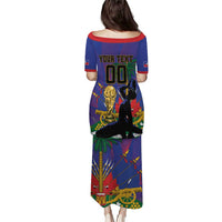 Custom Haiti World Football 2026 Family Matching Puletasi and Hawaiian Shirt Go Les Grenadiers - Wonder Print Shop