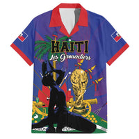 Custom Haiti World Football 2026 Family Matching Tank Maxi Dress and Hawaiian Shirt Go Les Grenadiers - Wonder Print Shop