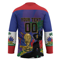 Custom Haiti World Football 2026 Hockey Jersey Go Les Grenadiers - Wonder Print Shop