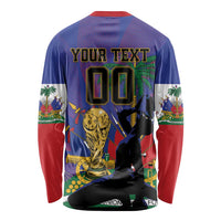 Custom Haiti World Football 2026 Long Sleeve Shirt Go Les Grenadiers - Wonder Print Shop