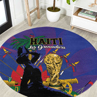 Haiti World Football 2026 Round Carpet Go Les Grenadiers - Wonder Print Shop