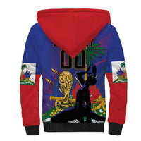Custom Haiti World Football 2026 Sherpa Hoodie Go Les Grenadiers - Wonder Print Shop