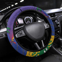 Haiti World Football 2026 Steering Wheel Cover Go Les Grenadiers - Wonder Print Shop