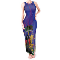 Custom Haiti World Football 2026 Tank Maxi Dress Go Les Grenadiers - Wonder Print Shop