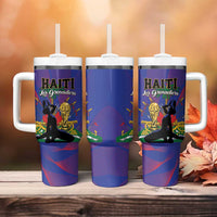 Haiti World Football 2026 Tumbler With Handle Go Les Grenadiers - Wonder Print Shop