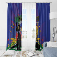 Haiti World Football 2026 Window Curtain Go Les Grenadiers - Wonder Print Shop