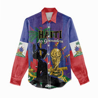 Custom Haiti World Football 2026 Women Casual Shirt Go Les Grenadiers - Wonder Print Shop