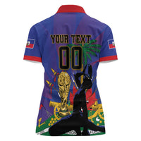 Custom Haiti World Football 2026 Women Polo Shirt Go Les Grenadiers - Wonder Print Shop