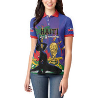 Custom Haiti World Football 2026 Women Polo Shirt Go Les Grenadiers - Wonder Print Shop