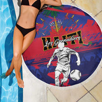Ekip Foutbol Ayiti 2026 Beach Blanket Haiti Grenadye Alaso - Wonder Print Shop