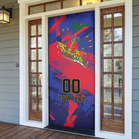 Custom Ekip Foutbol Ayiti 2026 Door Cover Haiti Grenadye Alaso - Wonder Print Shop