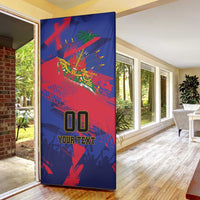 Custom Ekip Foutbol Ayiti 2026 Door Cover Haiti Grenadye Alaso - Wonder Print Shop