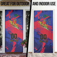 Custom Ekip Foutbol Ayiti 2026 Door Cover Haiti Grenadye Alaso - Wonder Print Shop
