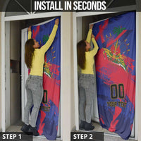 Custom Ekip Foutbol Ayiti 2026 Door Cover Haiti Grenadye Alaso - Wonder Print Shop