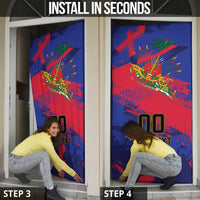 Custom Ekip Foutbol Ayiti 2026 Door Cover Haiti Grenadye Alaso - Wonder Print Shop