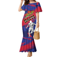 Custom Ekip Foutbol Ayiti 2026 Family Matching Mermaid Dress and Hawaiian Shirt Haiti Grenadye Alaso - Wonder Print Shop