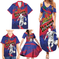 Custom Ekip Foutbol Ayiti 2026 Family Matching Summer Maxi Dress and Hawaiian Shirt Haiti Grenadye Alaso - Wonder Print Shop