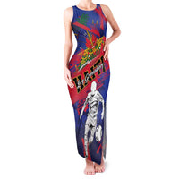 Custom Ekip Foutbol Ayiti 2026 Family Matching Tank Maxi Dress and Hawaiian Shirt Haiti Grenadye Alaso - Wonder Print Shop