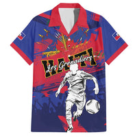 Custom Ekip Foutbol Ayiti 2026 Hawaiian Shirt Haiti Grenadye Alaso - Wonder Print Shop