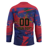 Custom Ekip Foutbol Ayiti 2026 Hockey Jersey Haiti Grenadye Alaso - Wonder Print Shop