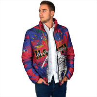 Custom Ekip Foutbol Ayiti 2026 Padded Jacket Haiti Grenadye Alaso - Wonder Print Shop
