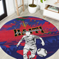 Ekip Foutbol Ayiti 2026 Round Carpet Haiti Grenadye Alaso - Wonder Print Shop