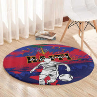 Ekip Foutbol Ayiti 2026 Round Carpet Haiti Grenadye Alaso - Wonder Print Shop