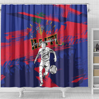 Ekip Foutbol Ayiti 2026 Shower Curtain Haiti Grenadye Alaso - Wonder Print Shop