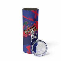 Custom Ekip Foutbol Ayiti 2026 Skinny Tumbler Haiti Grenadye Alaso - Wonder Print Shop