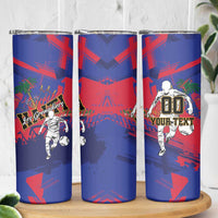 Custom Ekip Foutbol Ayiti 2026 Skinny Tumbler Haiti Grenadye Alaso - Wonder Print Shop