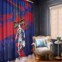 Ekip Foutbol Ayiti 2026 Window Curtain Haiti Grenadye Alaso - Wonder Print Shop