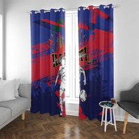 Ekip Foutbol Ayiti 2026 Window Curtain Haiti Grenadye Alaso - Wonder Print Shop