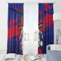 Ekip Foutbol Ayiti 2026 Window Curtain Haiti Grenadye Alaso - Wonder Print Shop